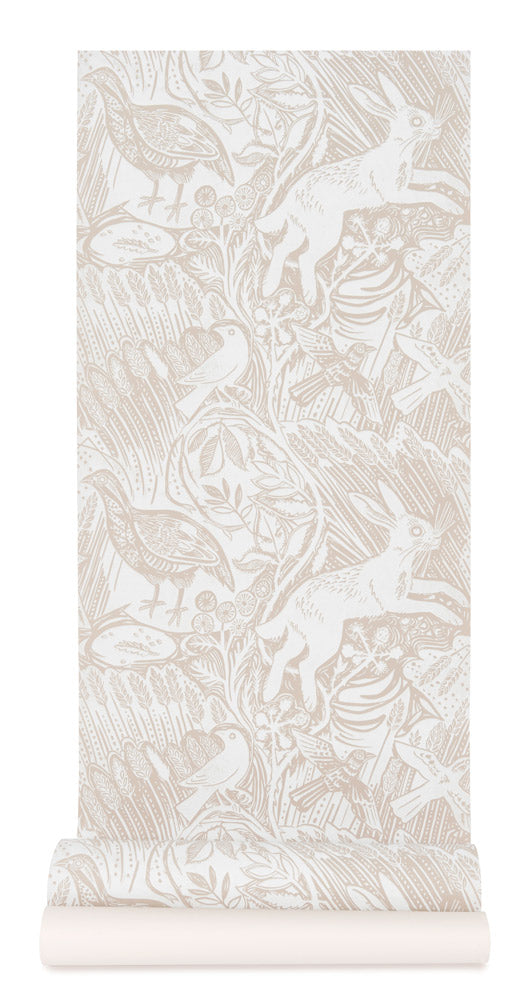 St. Judes / Harvest Hare WallpaperChalk White)
