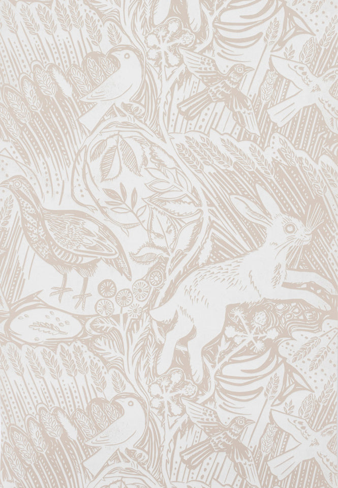 St. Judes / Harvest Hare WallpaperChalk White)