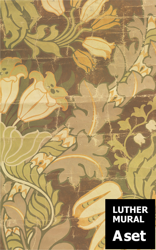 はがせる 壁紙 【Hattan Pattern】NLXL BIG PATTERN "LUTHER" MURAL Aset HMRV-02A(6枚セット)