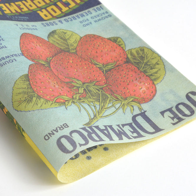 はがせる 壁紙 【Hattan Pattern】NLXL Crate labels Fruit & Vegetables HMRV-08(6枚セット)