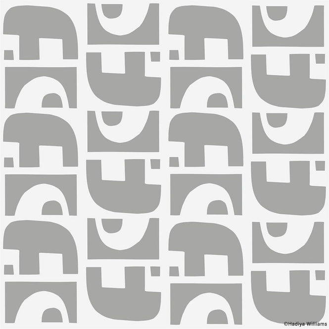 はがせる シール 壁紙【Hatte me! Square】Black Pepper Paperie / GROUND HBPP4-03(6枚セット)