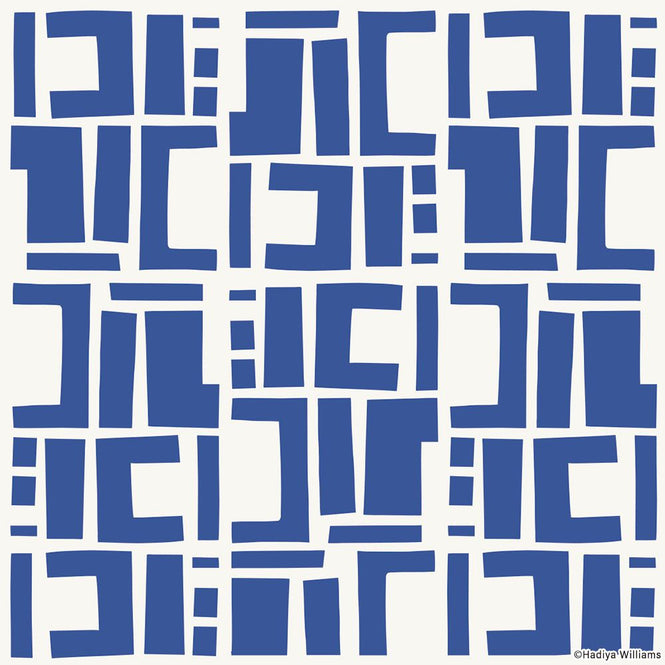 はがせる シール 壁紙【Hatte me! Square】Black Pepper Paperie / CONSTRUCT HBPP8-03(6枚セット)