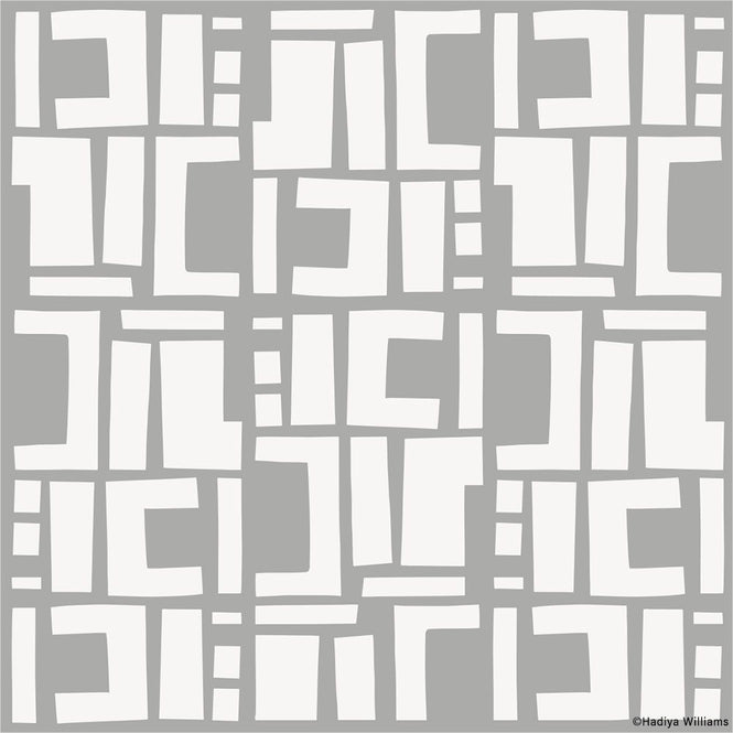 はがせる シール 壁紙【Hatte me! Square】Black Pepper Paperie / CONSTRUCT HBPP8-05(6枚セット)