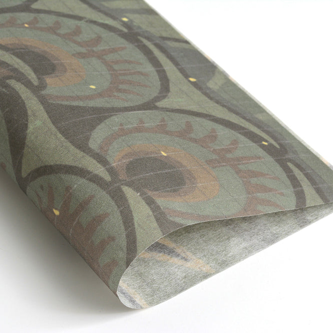はがせる 壁紙 【Hattan Pattern】NLXL Paon Vert Bset HRMRV-03B(6枚セット)