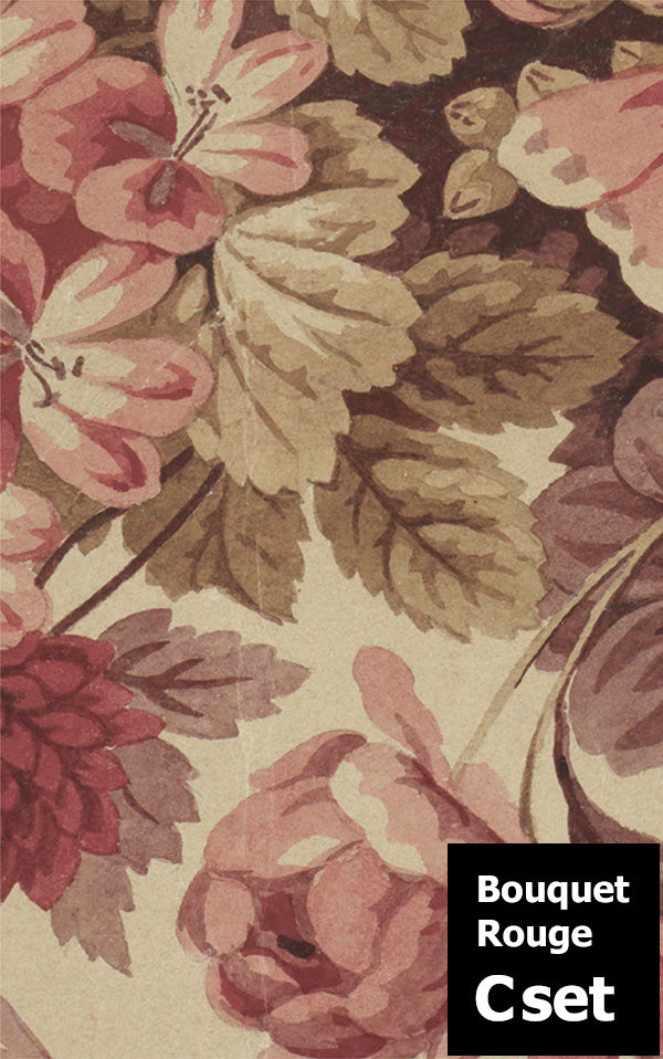 はがせる 壁紙 【Hattan Pattern】NLXL Bouquet Rouge Cset HRMRV-04C(6枚セット)