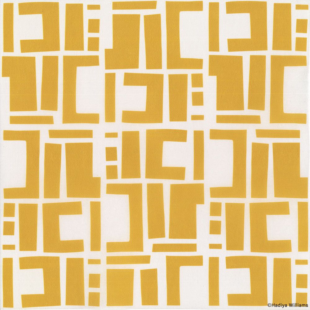 はがせる 壁紙 【Hattan Pattern】Black Pepper Paperie / CONSTRUCT