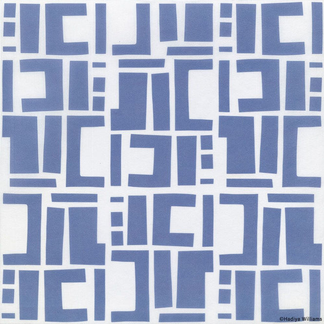 はがせる 壁紙 【Hattan Pattern】Black Pepper Paperie / CONSTRUCT HBPP8-03(6枚セット)