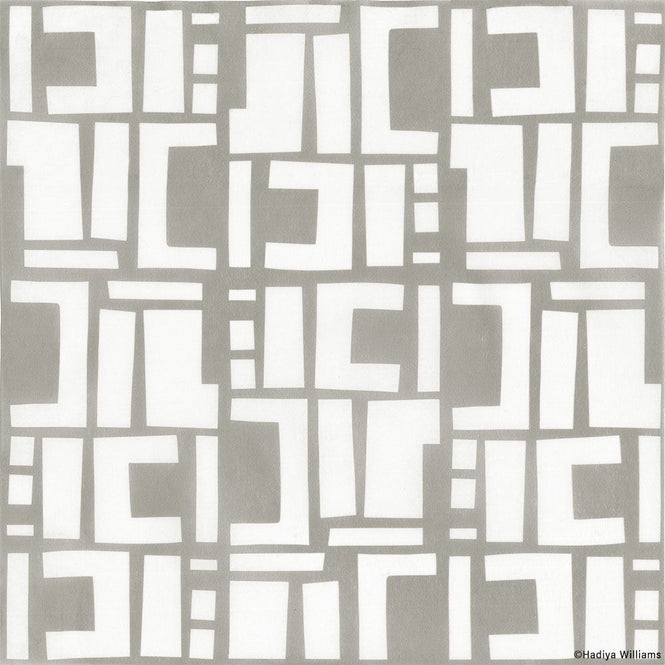 はがせる 壁紙 【Hattan Pattern】Black Pepper Paperie / CONSTRUCT HBPP8-05(6枚セット)