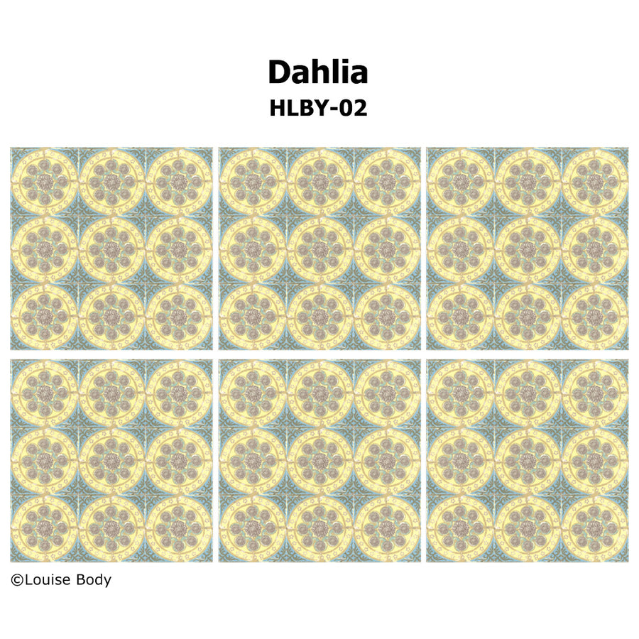 はがせる 壁紙 【Hattan Pattern】Louise Body / Dahlia HLBY-02(6枚セット)