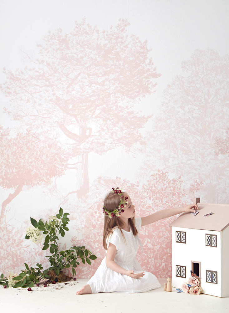 Sian Zeng / Hua Trees Mural Wallpaper / Pink HUATREES04 【3パネル1セット】