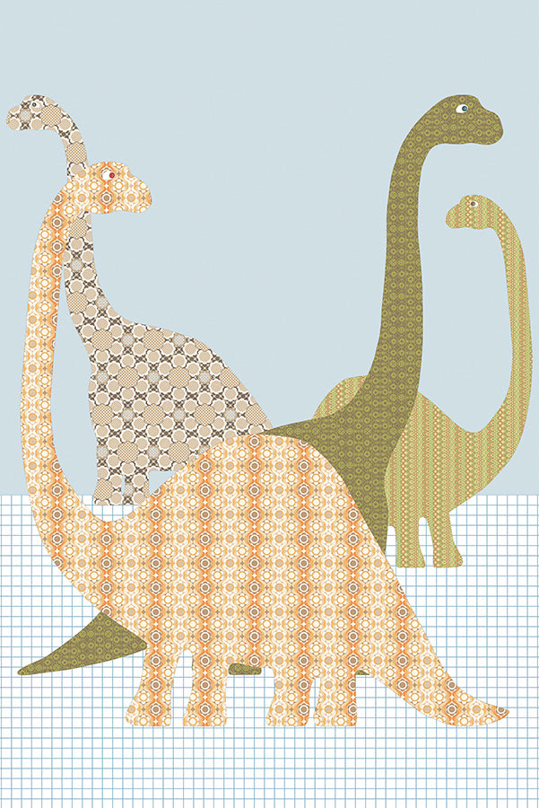 壁紙 子供部屋 恐竜 / Dino 153 IK2072 【4パネル1セット】INKE(インケ)
