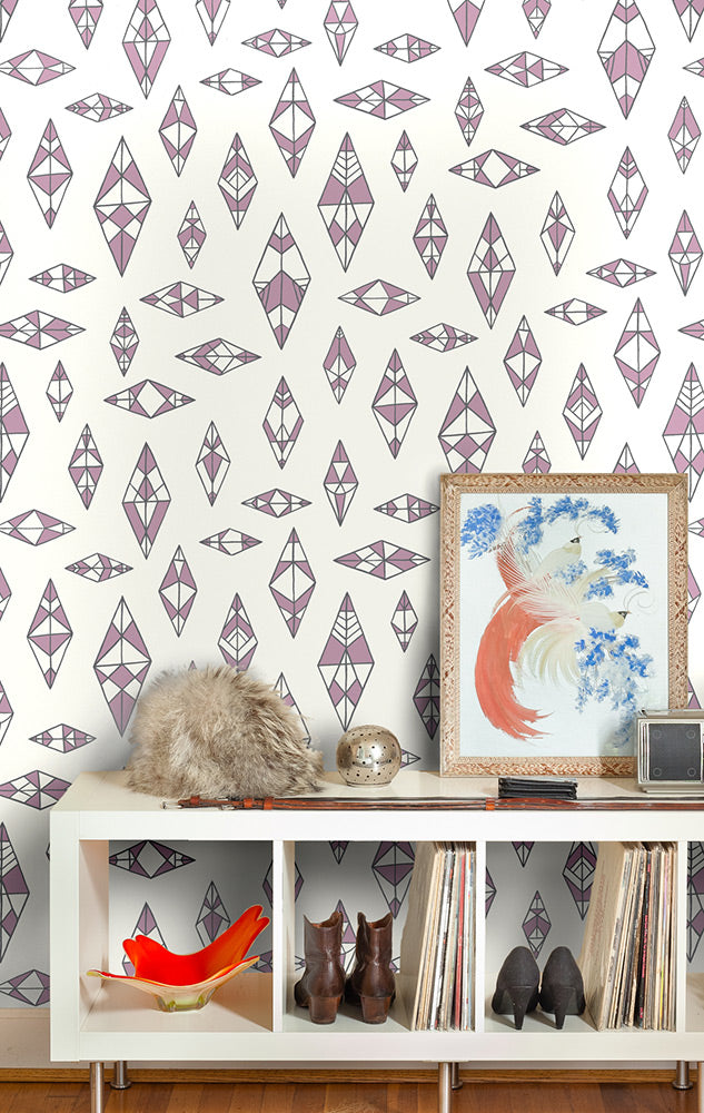 Thatcher / SUMMER / Lilac and Charcoal on Cream
