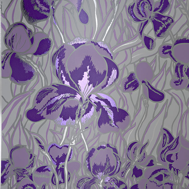 Flavor Paper / IRIS / Gentle Violet on Silver Mylar (single roll)