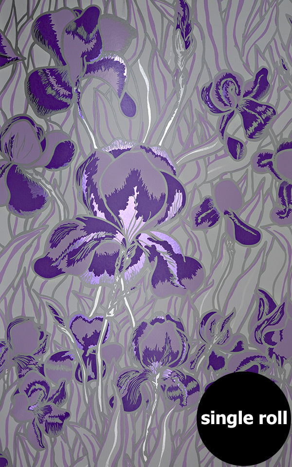 Flavor Paper / IRIS / Gentle Violet on Silver Mylar (single roll)