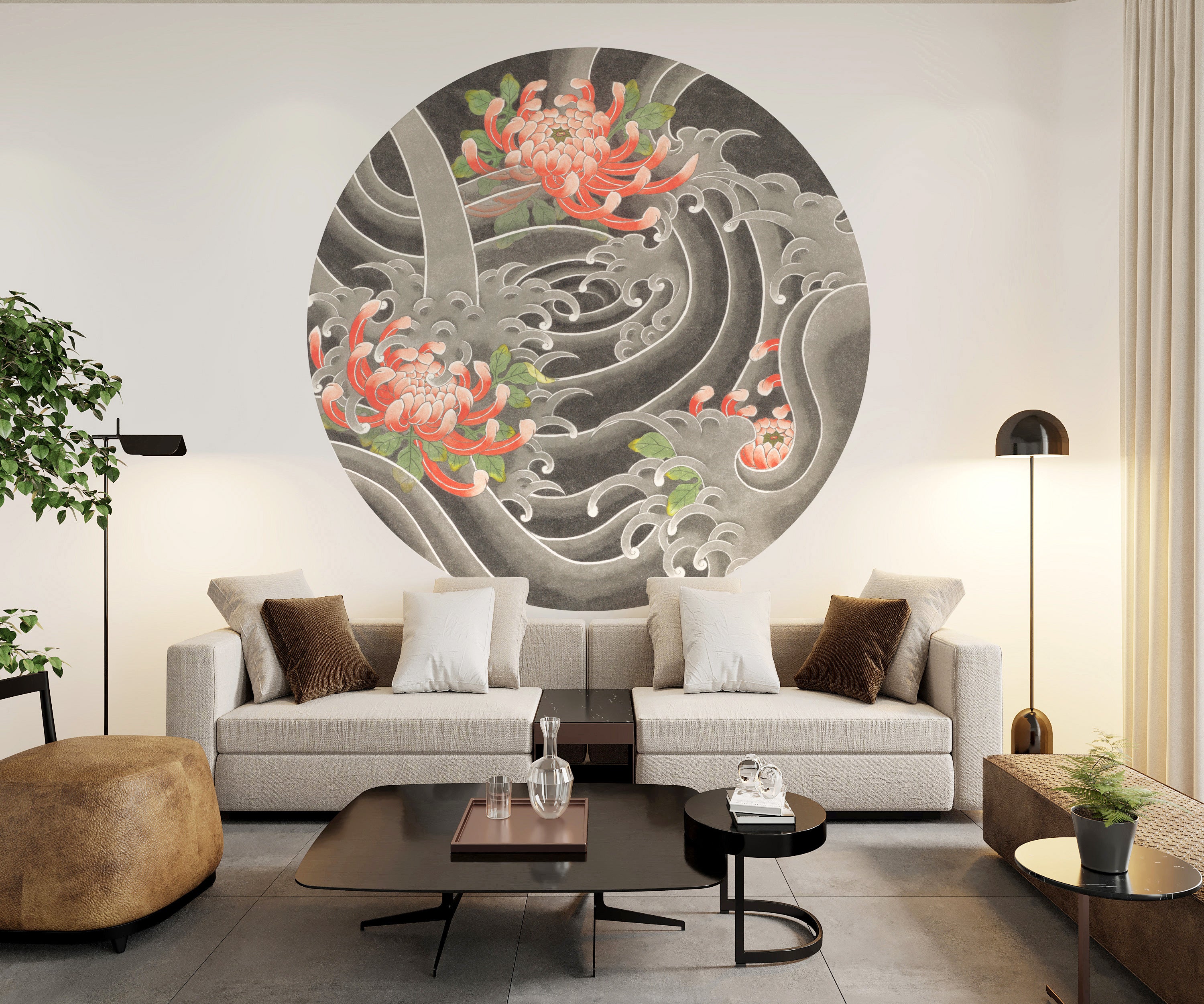 NLXL KIKU SUI WALLPAPER BY KENSHO II / KSO-04S (Φ142.5cm) | 輸入