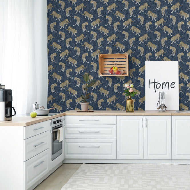 Graduate Collection / All Over Leopard Blue / AB1LEOBLUE