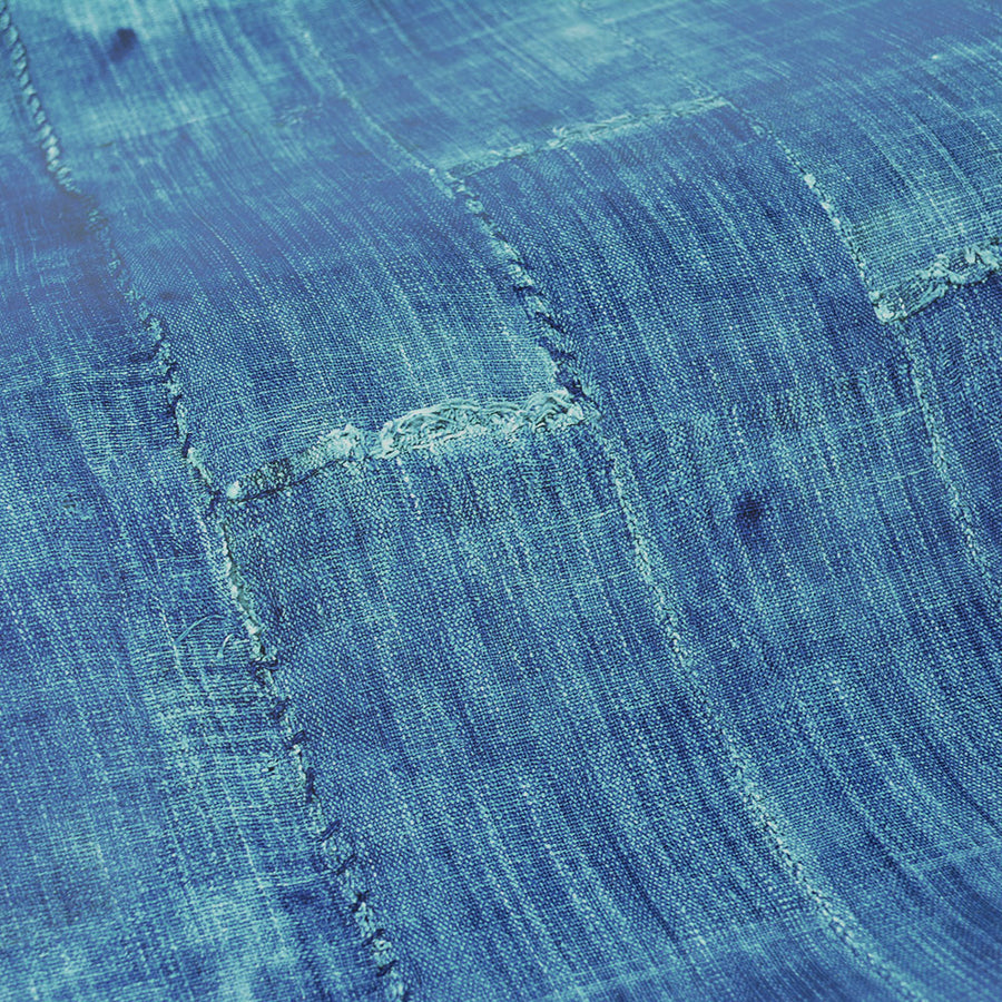 はがせる シール壁紙 wallshoppe / Lafayette Patchwork-Blue