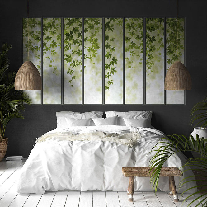 KOZIEL / Papier peint panoramique petite verriere et vigne vierge LPV020