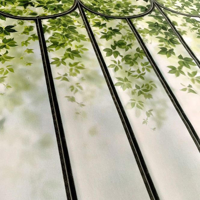 KOZIEL / Decor panoramique verriere romantique vegetalisee LPV023XL