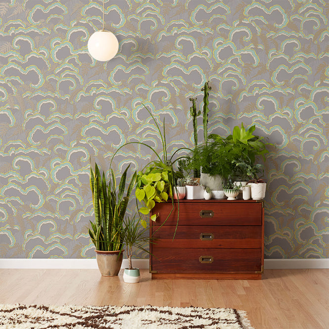 Makelike /  Lush Wallpaper Light Grey