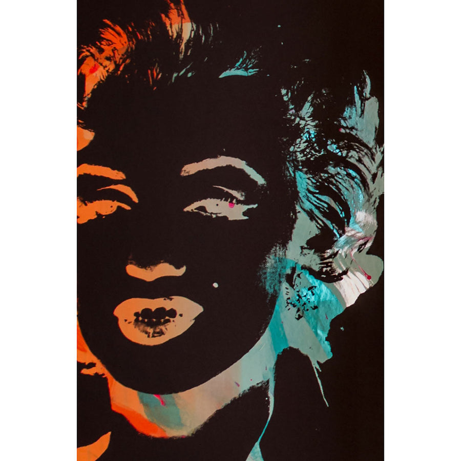 Andy Warhol / MARILYN MONOPRINT / Black on Chrome Mylar (single 