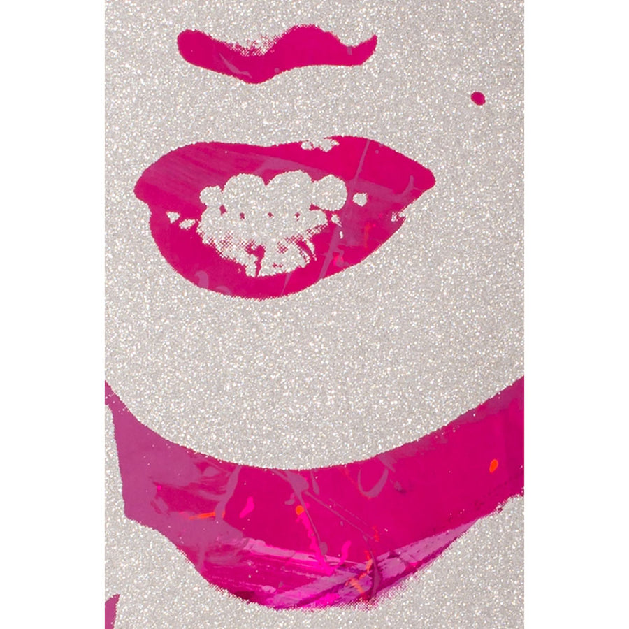 Andy Warhol / MARILYN MONOPRINT / Diamond Dust Hot Pink on Chrome Mylar (single roll)