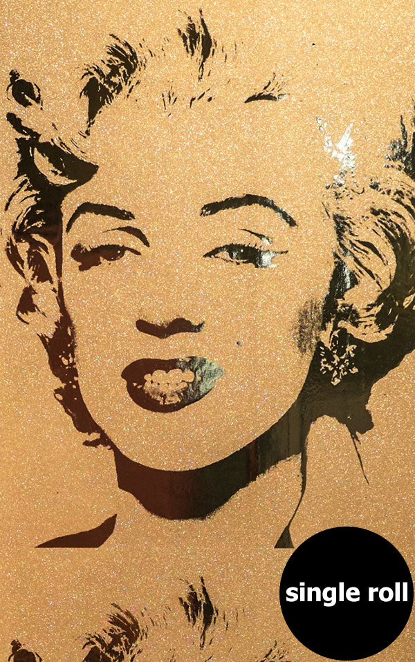 Andy Warhol / MARILYN MONOPRINT / Gold Diamond Dust on Bright Gold Mylar (single roll)