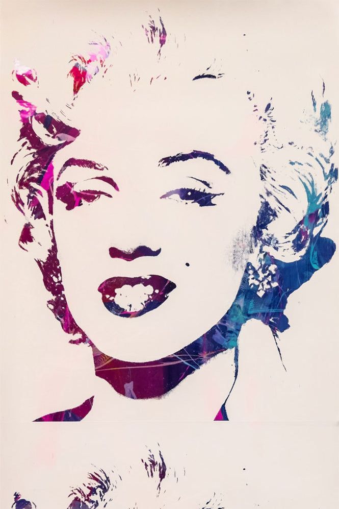 Andy Warhol / MARILYN MONOPRINT / White on Chrome Mylar (triple roll)