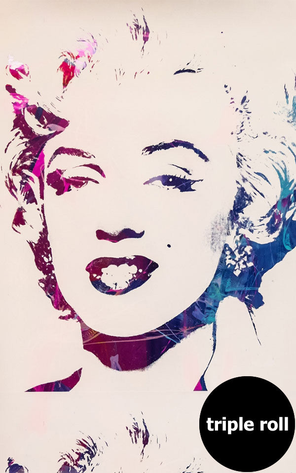 Andy Warhol / MARILYN MONOPRINT / White on Chrome Mylar (triple roll)
