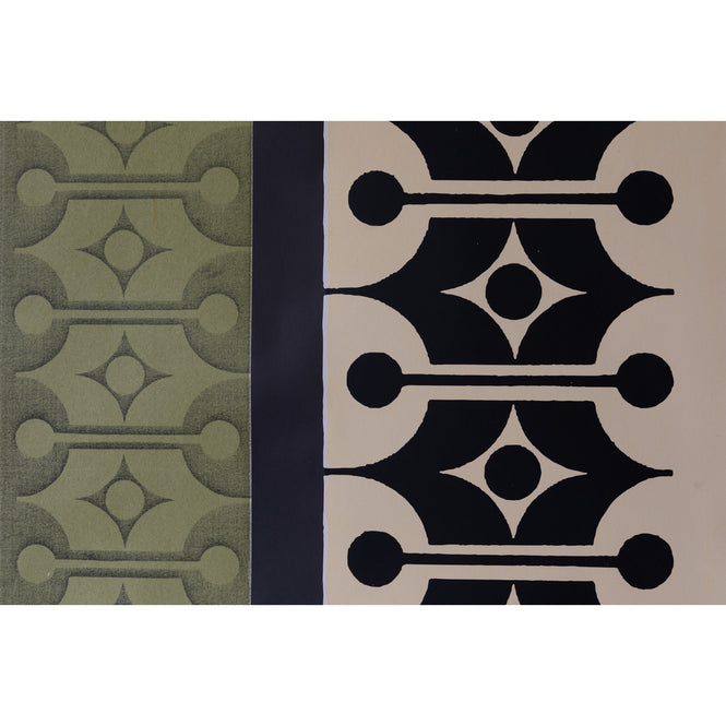 Deborah Bowness / HEIRLOOM / Mark 14 wallpaper Lakeland green & Sunshine yellow