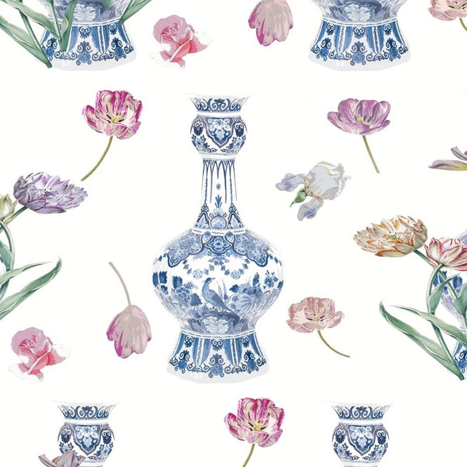 【1mサンプル】Royal Delft by Nicolette Mayer ロイヤル・デルフト / Royal Delft Purissima White