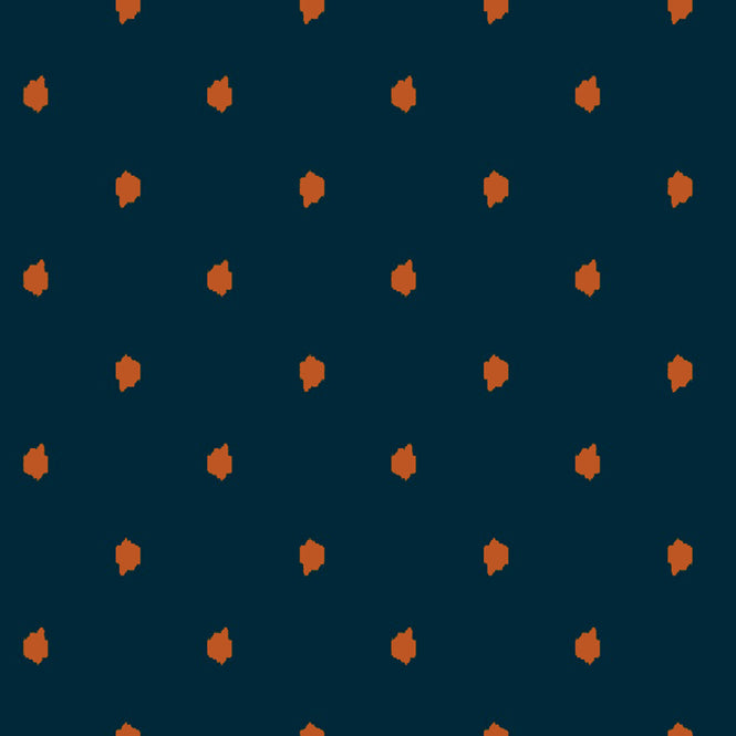 はがせる シール壁紙 wallshoppe / Medina Dot-Indigo