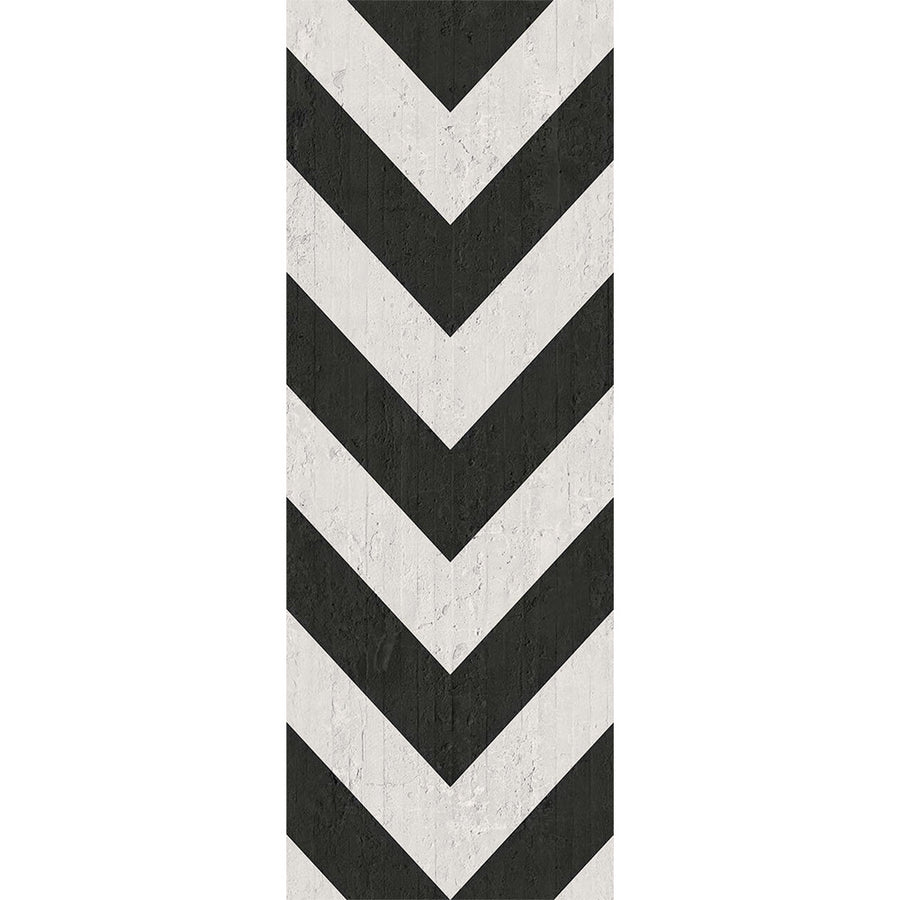 mineheart / Black Geometric Stripes Wallpaper WAL/WB-163