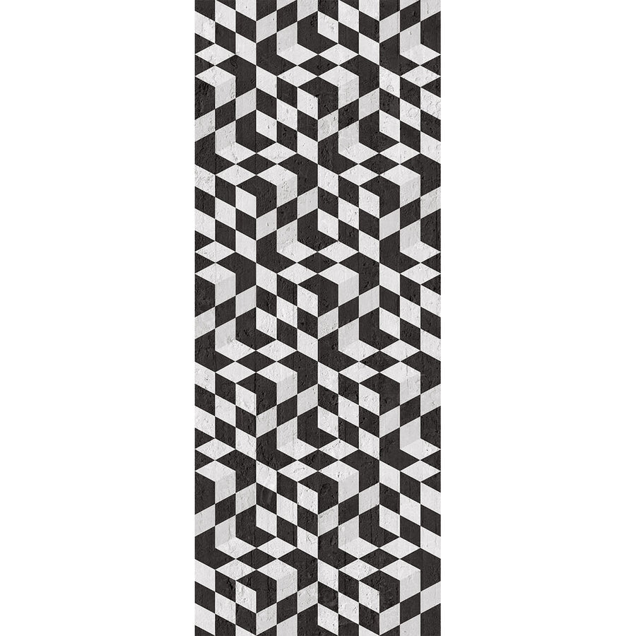 mineheart / Black Geometric Cubes Wallpaper WAL/WB-164