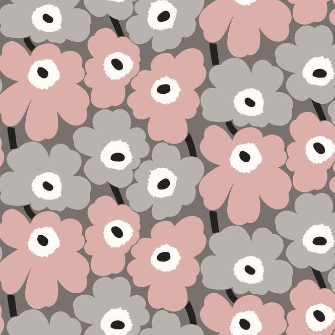 【予約受付】はがせる シール 壁紙 marimekko × NU WALLPAPER / Pink Pieni Unikko  / MKS4491