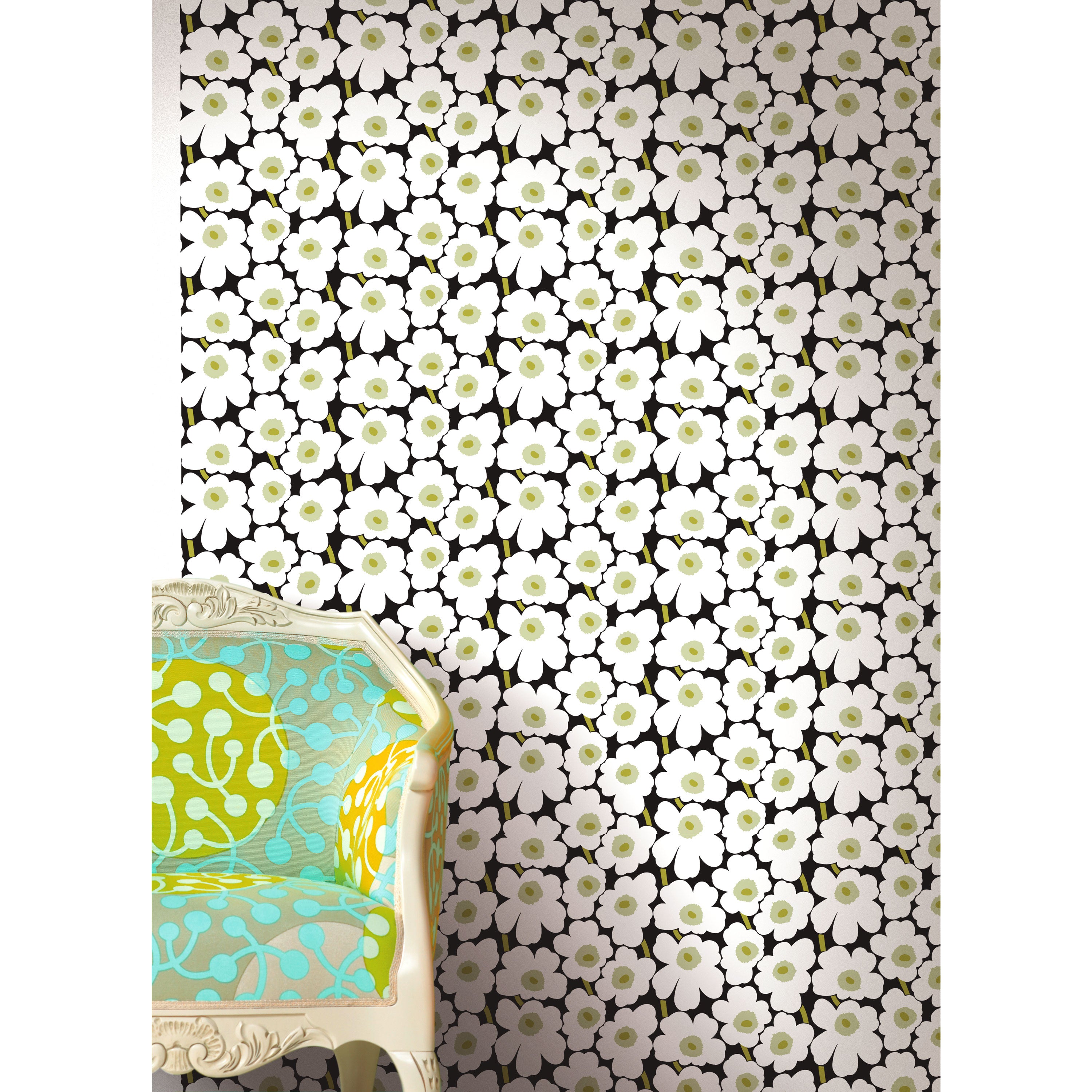 はがせる 壁紙 シール 「marimekko × NU WALLPAPER」Pink Pieni
