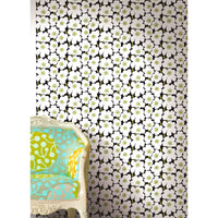 はがせる シール 壁紙 marimekko × NU WALLPAPER / Black Pieni