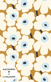 はがせる 壁紙 シール 「marimekko × NU WALLPAPER」Red Pieni