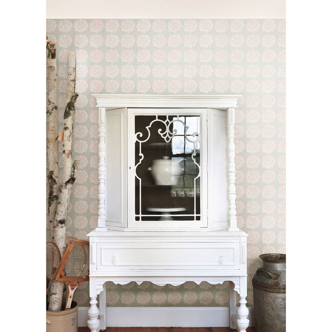 はがせる シール 壁紙 marimekko × NU WALLPAPER / Grey Puketti  / MKS4496