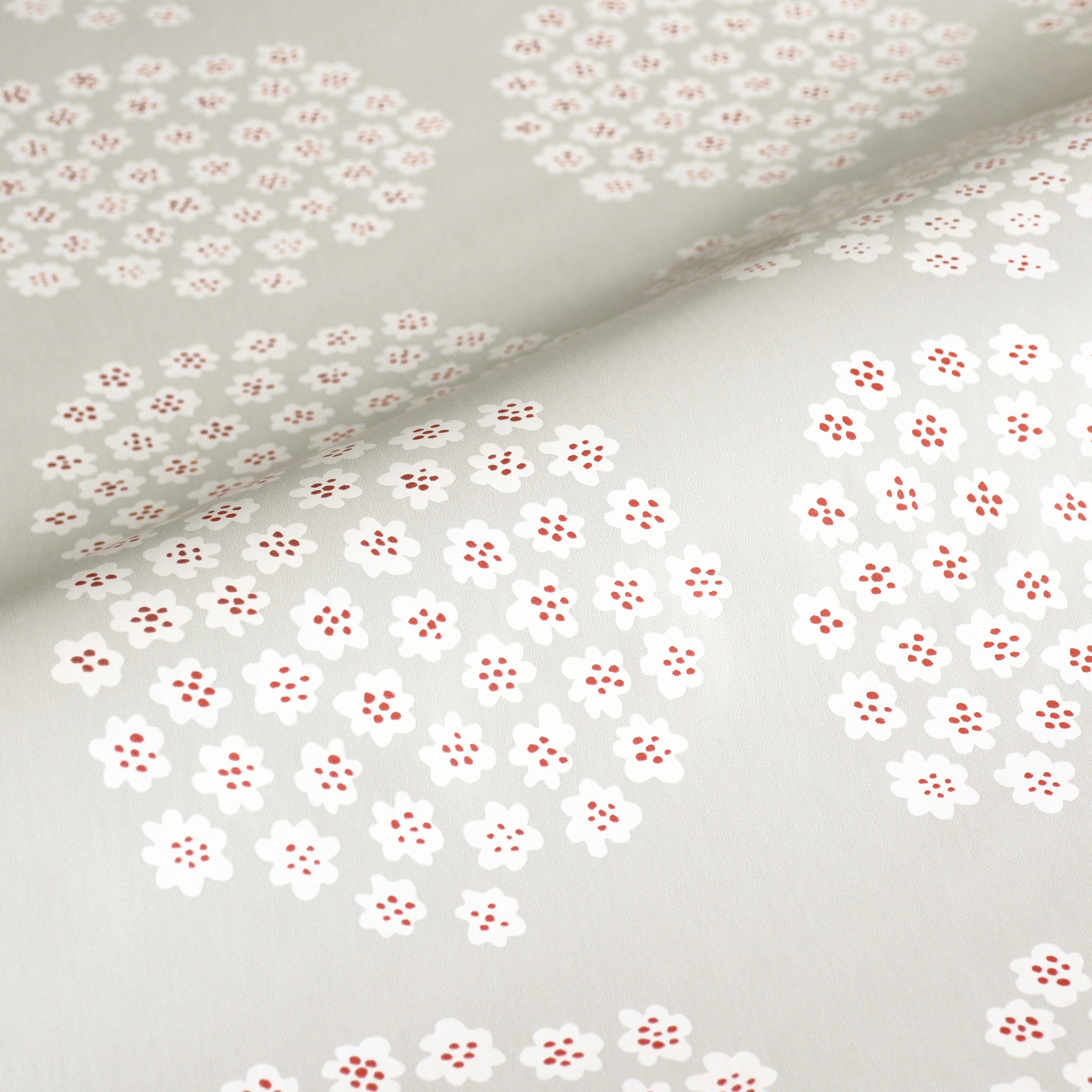 はがせる シール 壁紙 marimekko × NU WALLPAPER / Grey Puketti はがせる シール 壁紙 marimekko × NU WALLPAPER / Grey Puketti