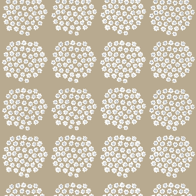 はがせる シール 壁紙 marimekko × NU WALLPAPER / Beige Puketti  / MKS4497