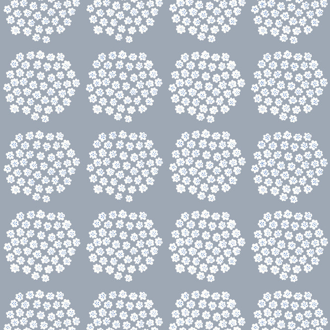 はがせる シール 壁紙 marimekko × NU WALLPAPER / Blue Puketti  / MKS4499