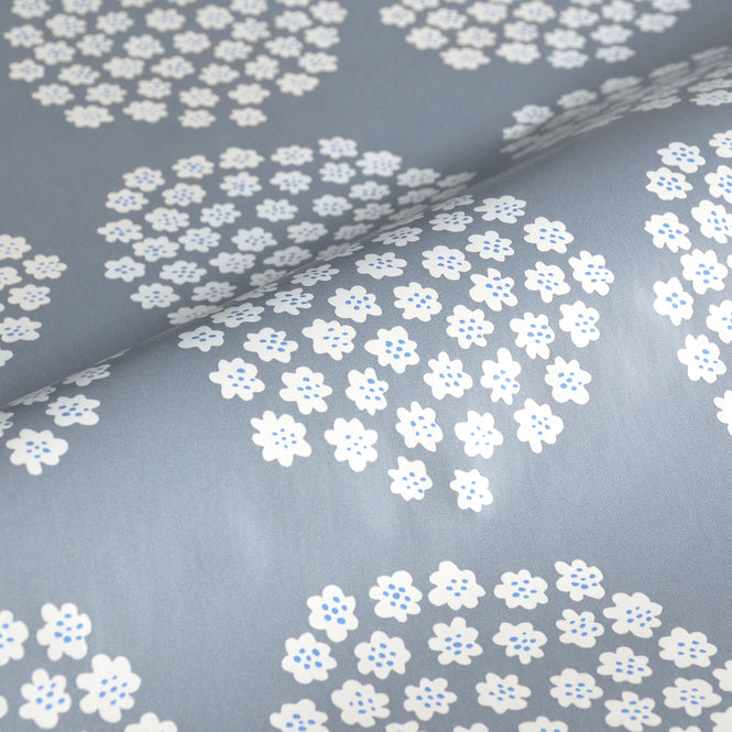 【予約受付】はがせる シール 壁紙 marimekko × NU WALLPAPER / Blue Puketti  / MKS4499
