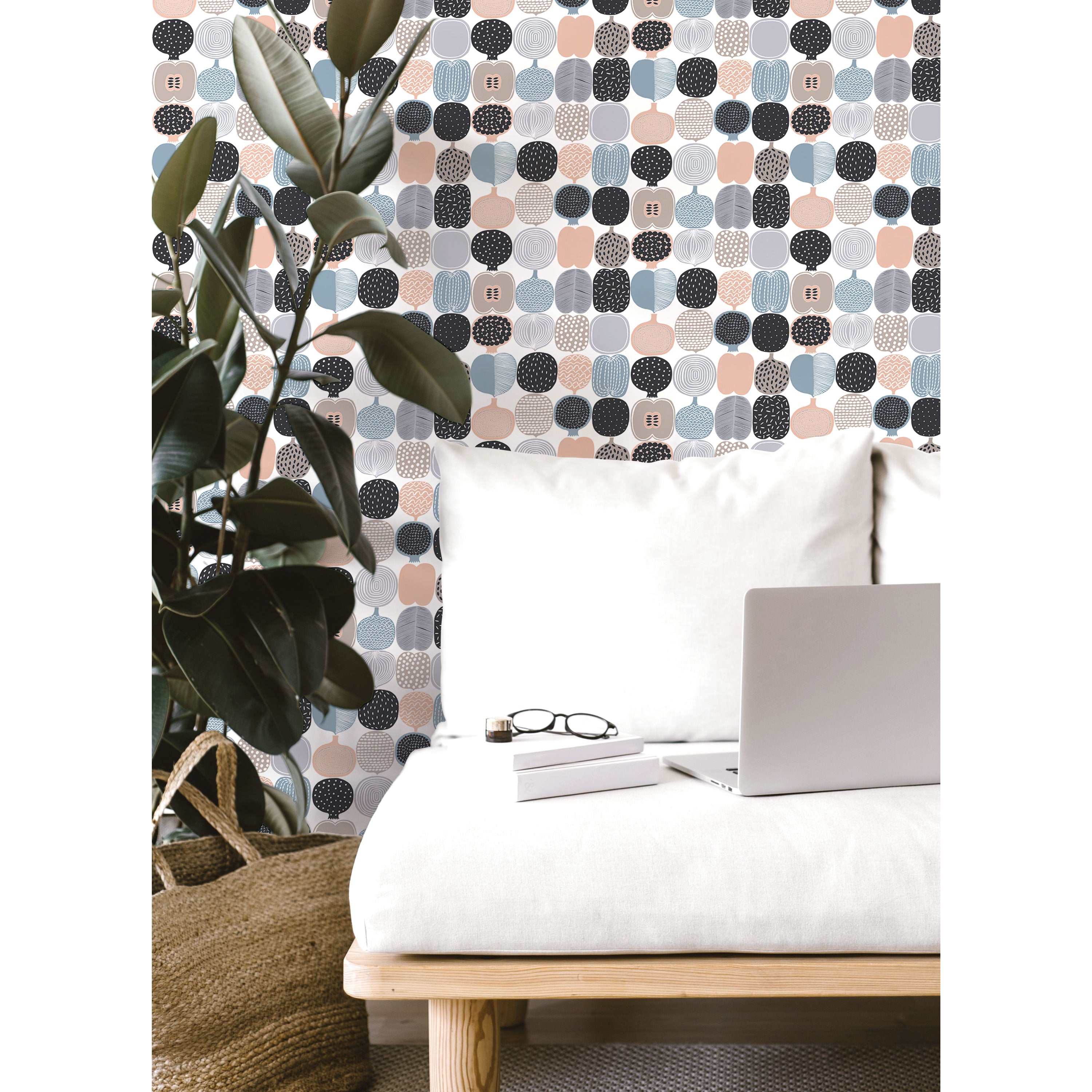 はがせる シール 壁紙 marimekko × NU WALLPAPER / Pink and