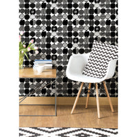 Marukoページ はがせる シール 壁紙 marimekko × NU WALLPAPER / Black and