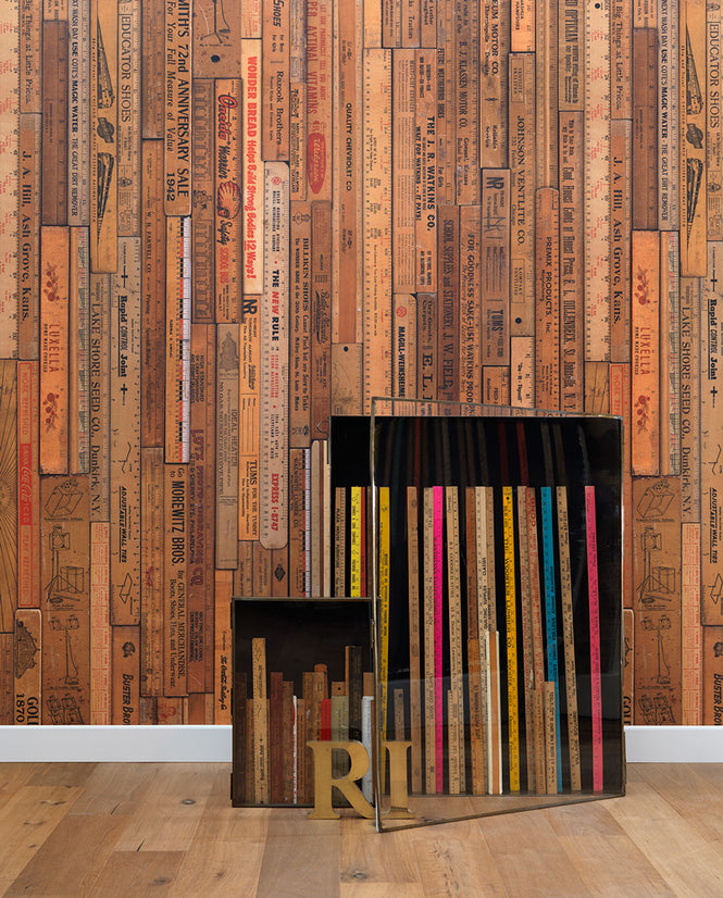 【切売m単位】NLXL LAB PRINTED RULERS WALLPAPER BY MR & MRS VINTAGE / Small