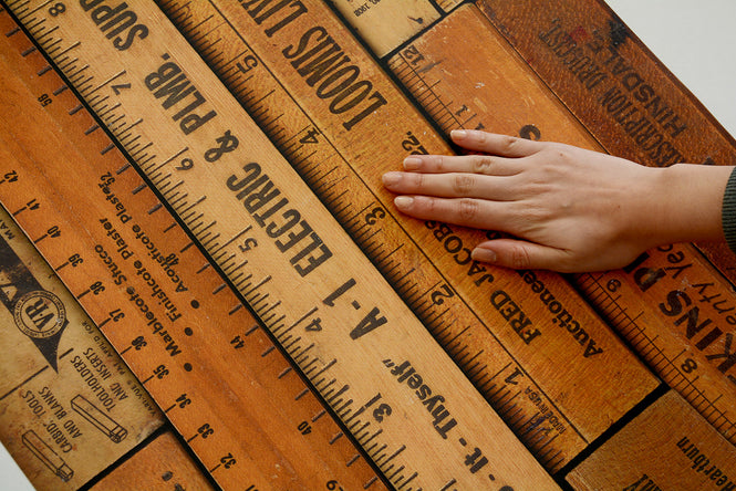 【切売m単位】NLXL LAB PRINTED RULERS WALLPAPER BY MR & MRS VINTAGE / Small MRV-05
