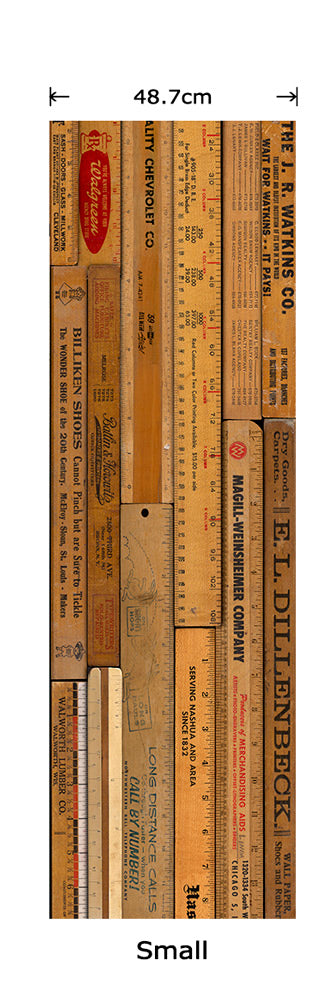 NLXL LAB / PRINTED RULERS WALLPAPER BY MR & MRS VINTAGE / Small MRV-05