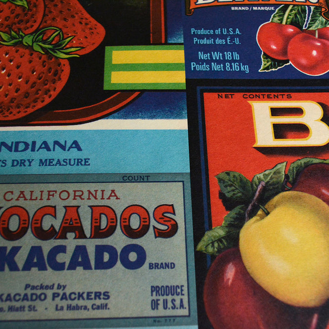 NLXL LAB / CRATE LABELS / MR & MRS VINTAGE / MRV-08 (Fruit & Vegetables)