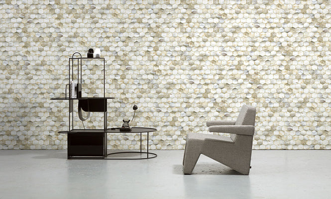 NLXL MONOCHROME WALLPAPER BEEHIVE WALLPAPER BY MR & MRS VINTAGE MRV-14